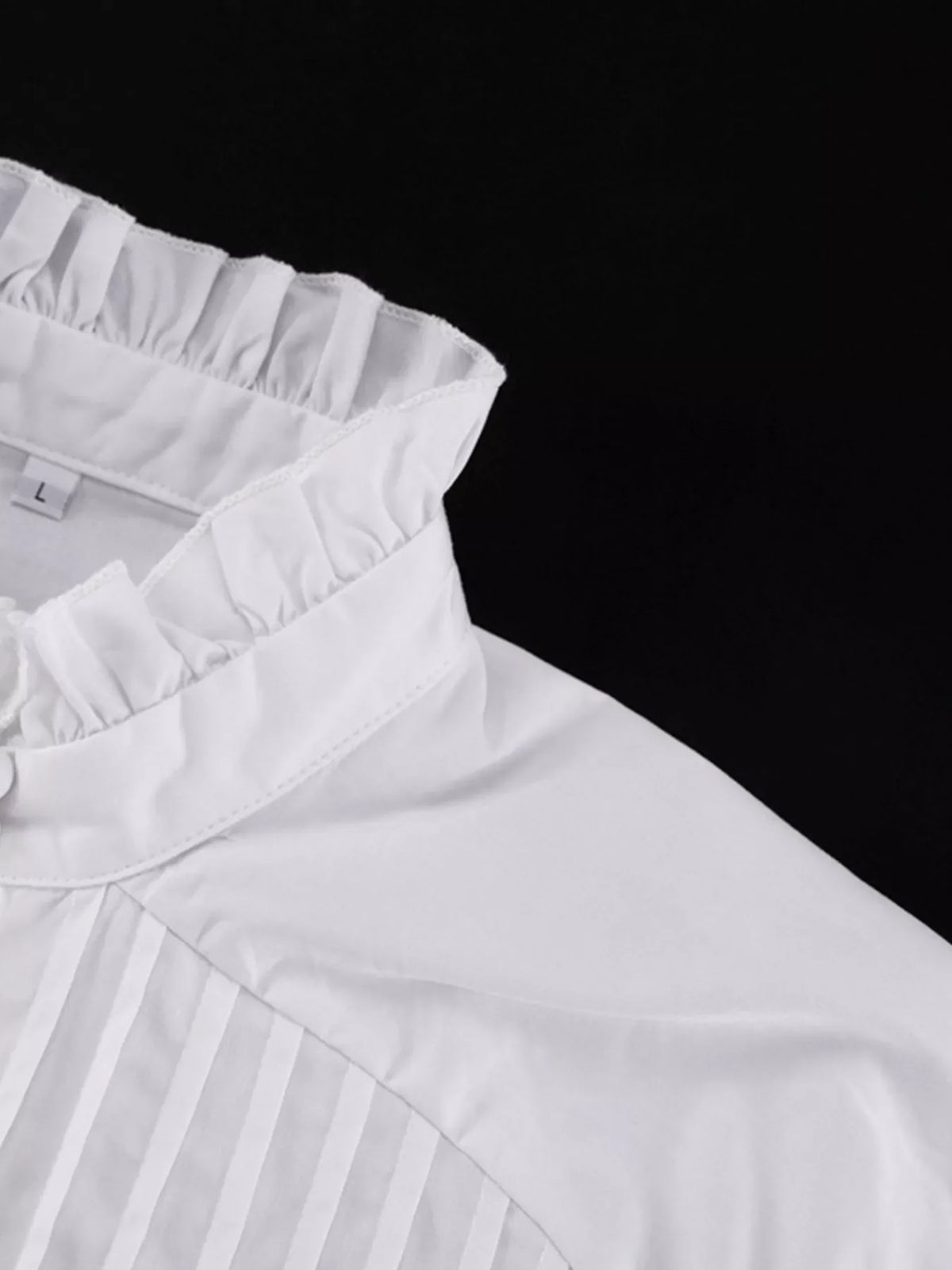 Button-Up Balloon Sleeve Mini Dress