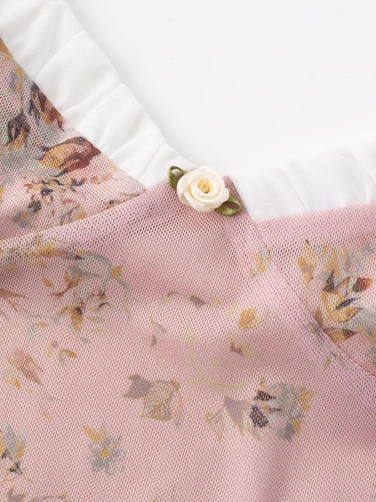 Floral Print Maxi Cami Dress with V-Neck - Ladyez