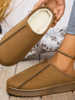 Round Toe Platform Slippers - Ladyez