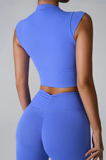 Mock Neck Active Tank - Ladyez