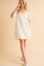 Aemi + Co Square Neck Babydoll Dress with Pockets