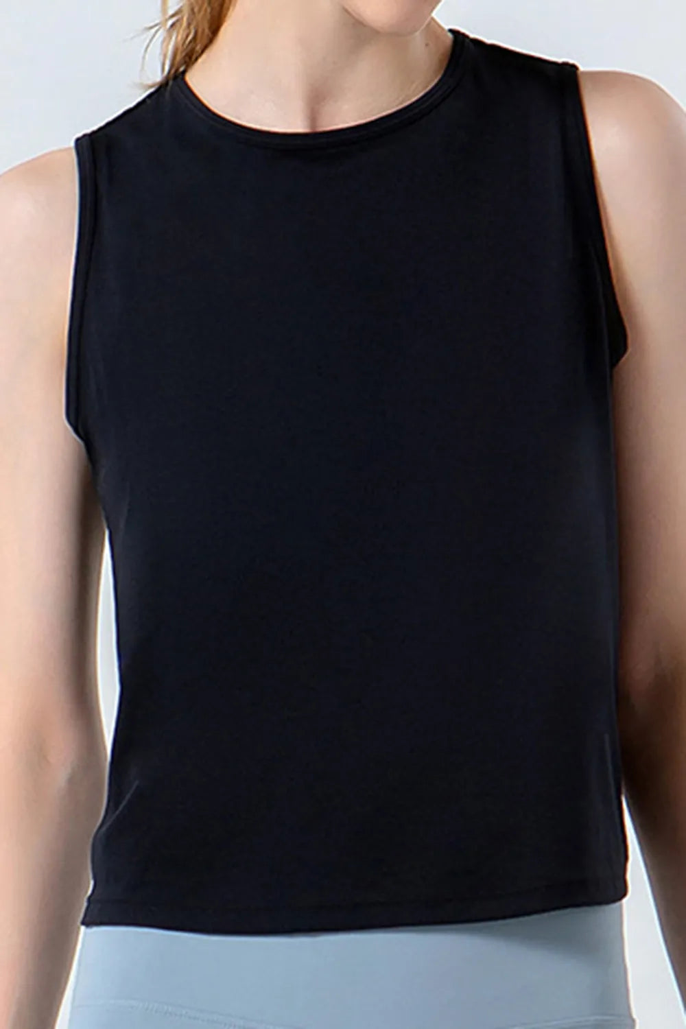 Round Neck Active Tank - Ladyez