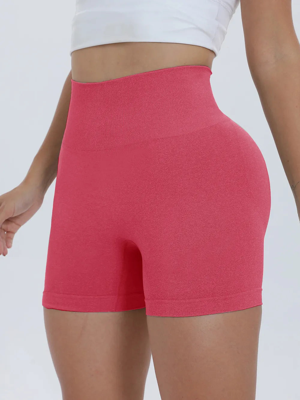 High Waist Active Shorts - Ladyez