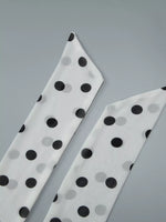 Polka Dot Halter Neck Ruffle Dress