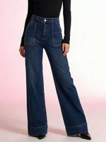 High-Waisted Flare Leg Jeans