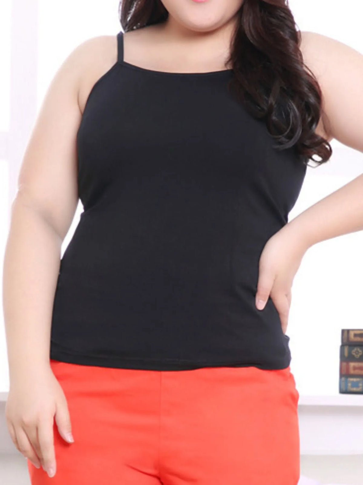 Solid Color Scoop Neck Tank Top