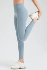 Wide Waistband Sport Leggings - Ladyez