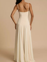 Sweetheart Neck Spaghetti Strap Flowy Maxi Dress