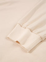 Raw Edge Flower Patch Drop Shoulder Casual Top