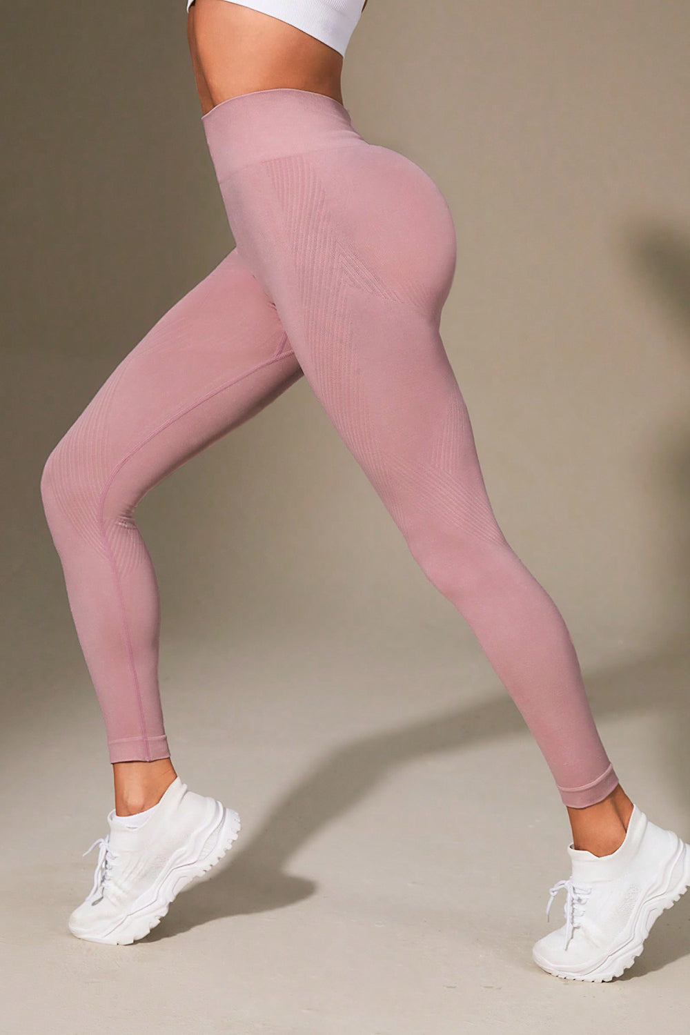 Wide Waistband Sports Leggings - Ladyez