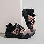 Contrast Mesh Platform Athletic
