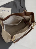 Letter Canvas Shoulder Bag