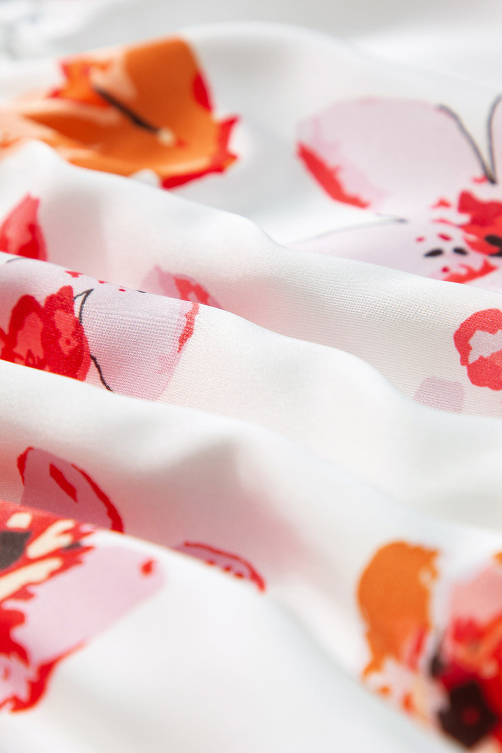 Tied Printed Surplice Sleeveless Bodysuit - Ladyez
