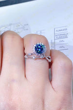 1 Carat Moissanite 925 Sterling Silver Ring