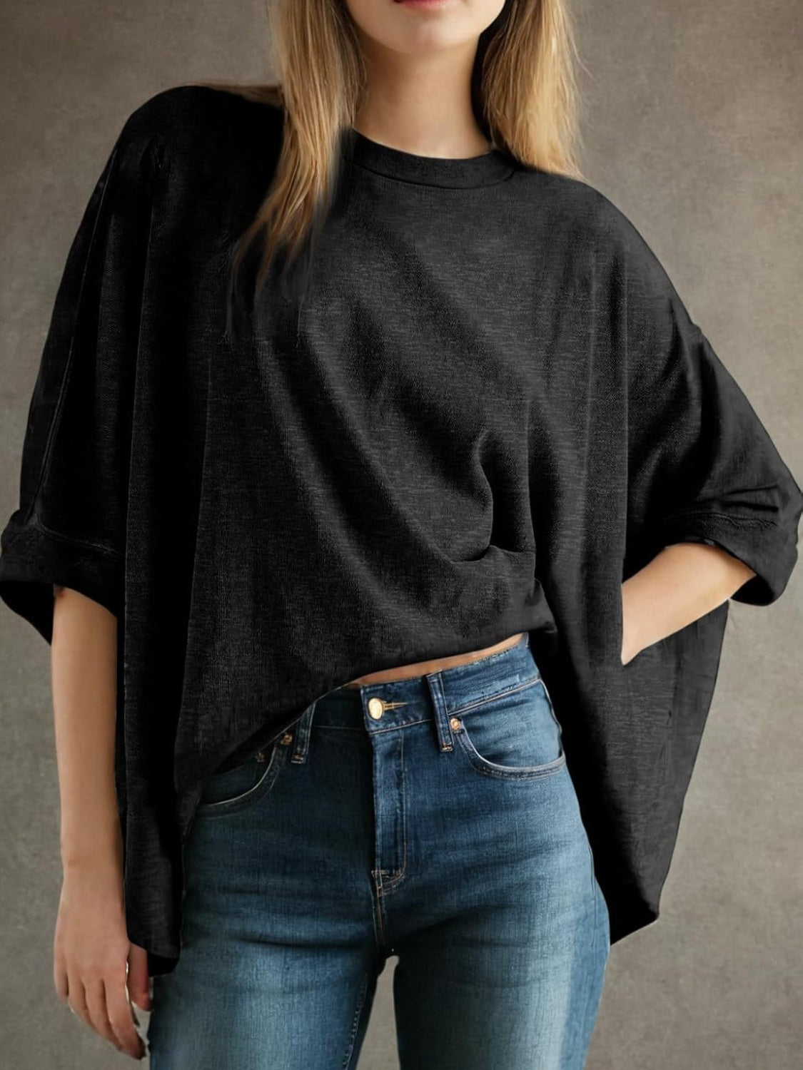 Lovelet Round Neck Half Sleeve T-Shirt - Ladyez
