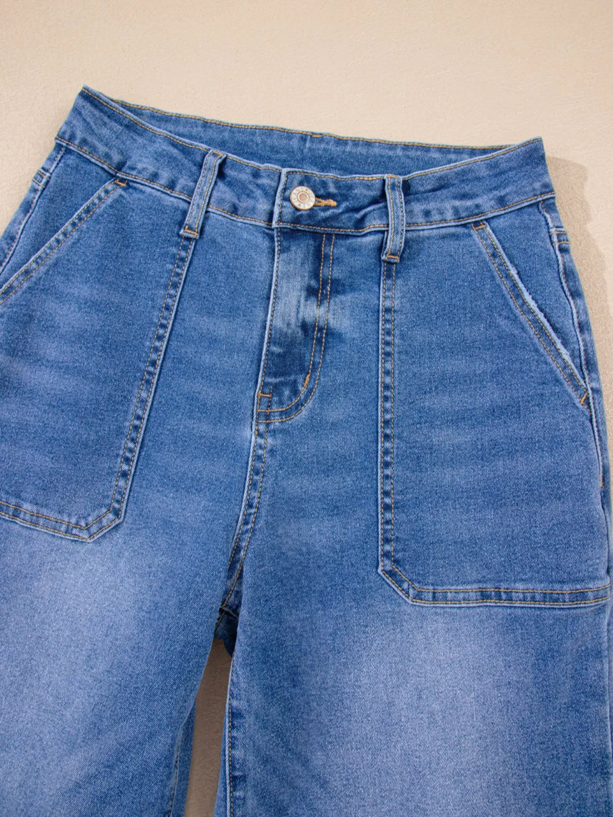 High-Waisted Wide Leg Flare Jeans