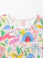 Children's Printed Short Sleeve Dress