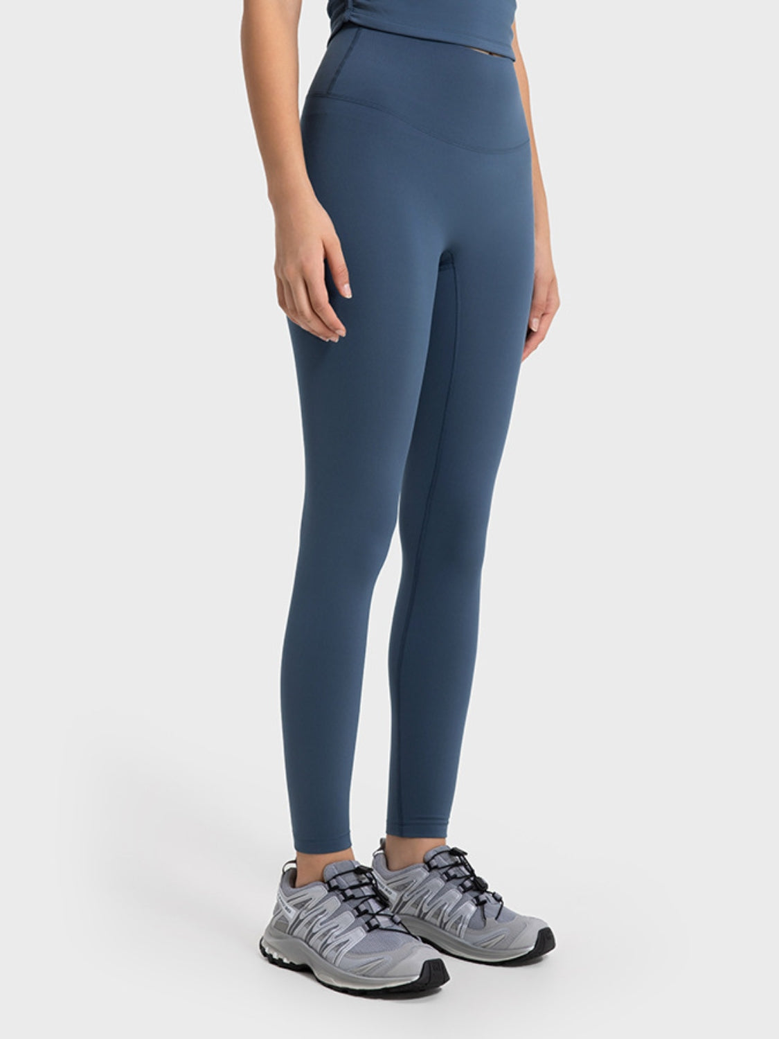 Millennia Wide Waistband Sports Leggings - Ladyez