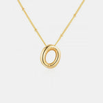 Gold-Plated Bubble Initial Necklace