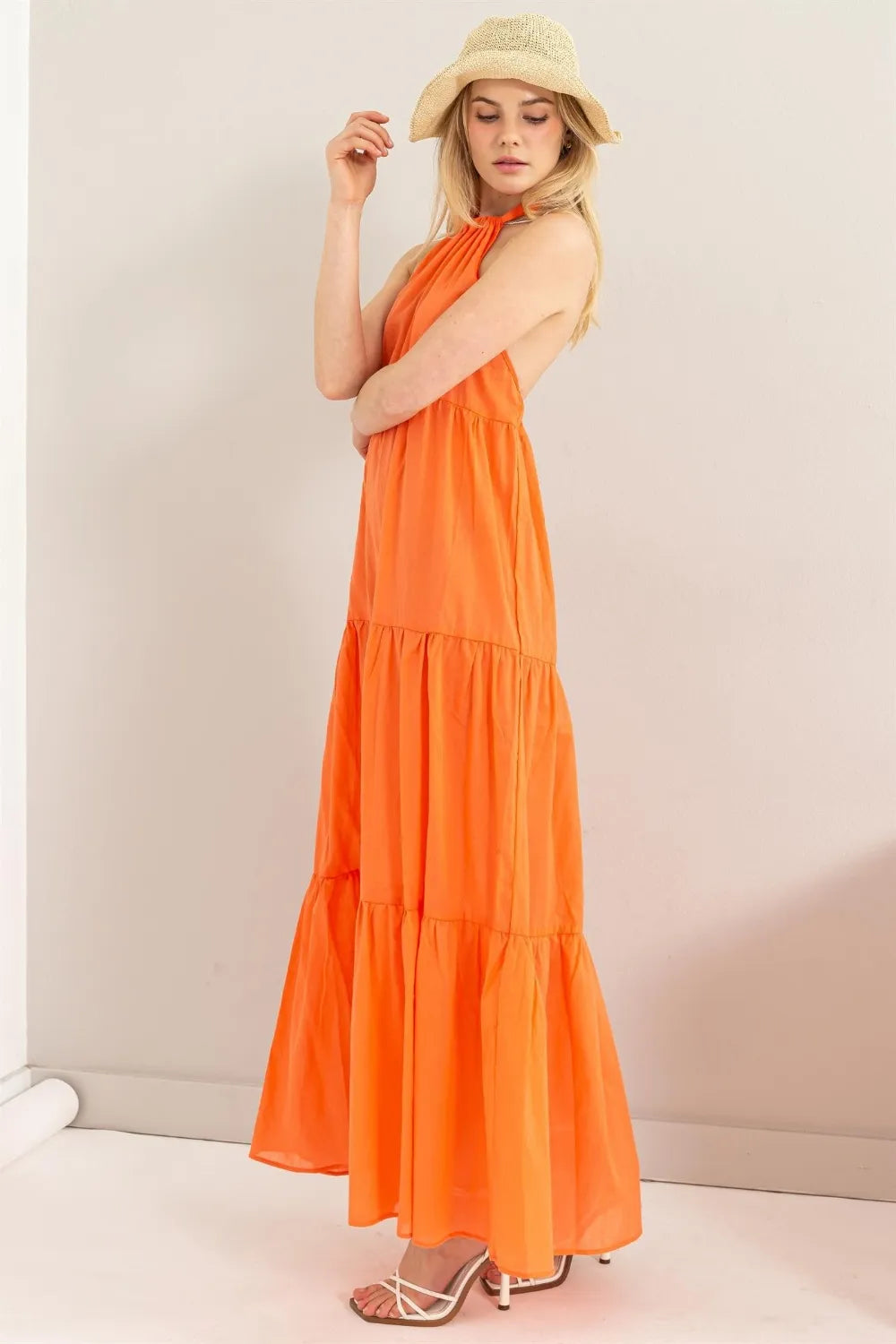 HYFVE Halter Neck Cover Up Maxi Dress - Ladyez