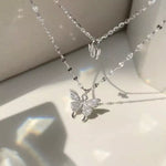 Double Layered Butterfly Necklace