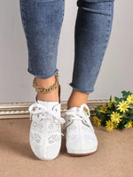 Breathable Lace-Up Slip-Ons