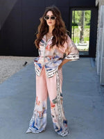 Printed Relaxed Fit Shirt and Pants Set
