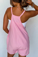 Sleeveless Romper with Pockets