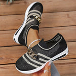 Round Toe Mesh Slip-Ons