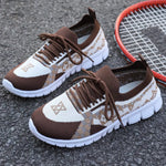 Breathable Mesh Lace Up Sneakers