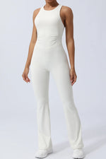 Crisscross Wide Strap Sleeveless Jumpsuit - Ladyez
