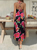 Floral Print Spaghetti Strap Midi Dress