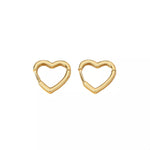 Alloy Heart Shape Hoop Earrings