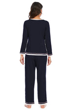 V-Neck Top and Pants Lounge Set - Ladyez