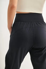 MONO B Flowbarrel High Waist Active Pants - Ladyez