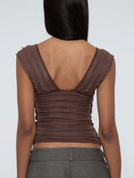 Ruched Solid Tank - Ladyez