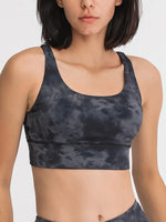 Millennia Crisscross Scoop Neck Active Tank - Ladyez