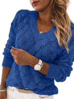 V-Neck Knitted Sweater