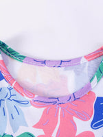 Children's Bow Print Tiered Dress