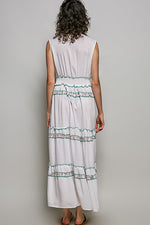 POL Floral Printed Sleeveless Tiered Dress with Smocked Waistband