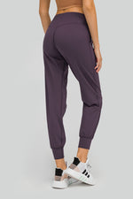 Millennia Wide Waistband Slant Pocket Pants - Ladyez