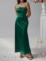 Devine Ruched Tube Maxi Dress - Ladyez