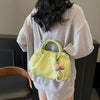 Ruched Top Handle Crossbody Bag