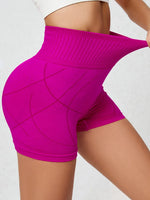 High Waist Active Shorts - Ladyez