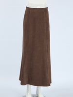 Suede Midi Skirt