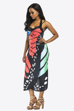 Butterfly Spaghetti Strap Cover Up - Ladyez