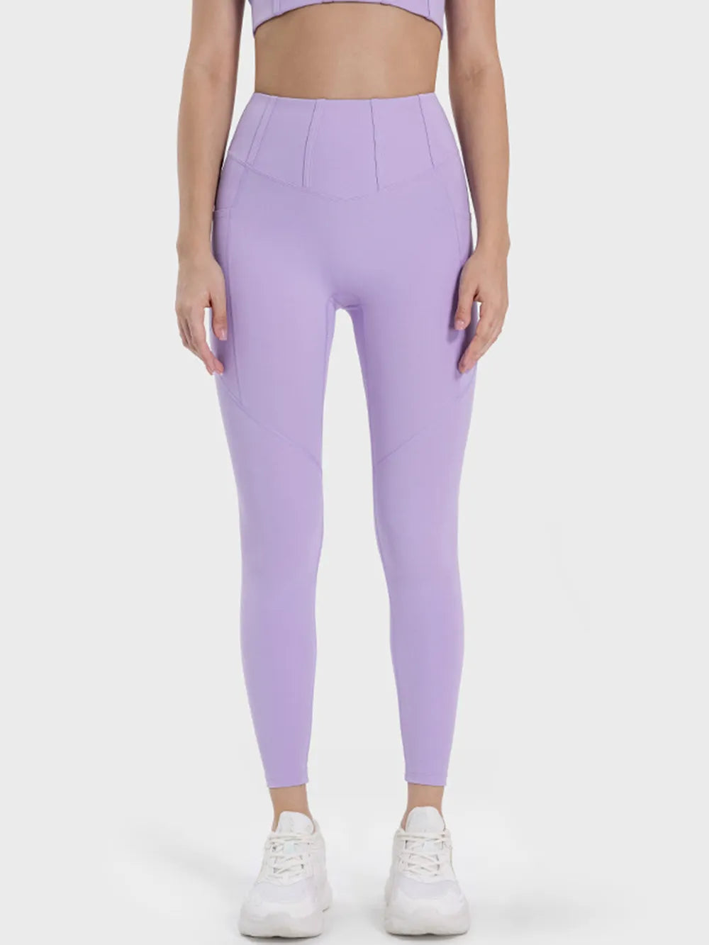 Millennia Pocketed High Waist Active Leggings - Ladyez