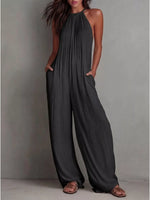 Sleeveless Wide-Leg Jumpsuit