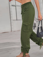 Drawstring Cargo Jeans - Ladyez
