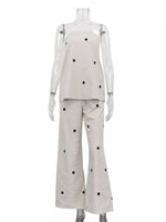 Polka Dot Tube Top and Pants Set